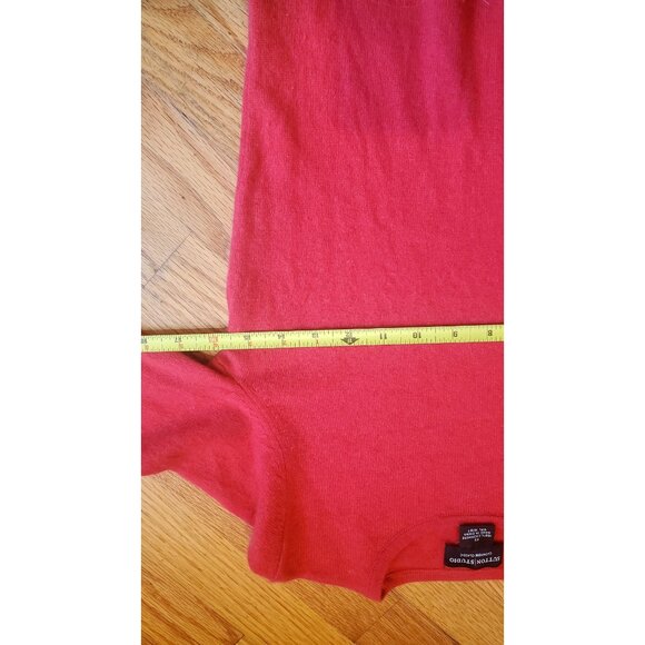 Sutton Studio Red Cashmere Classic Sweater XS Long Sleeve Crew Neck Womens Soft - Picture 5 of 7